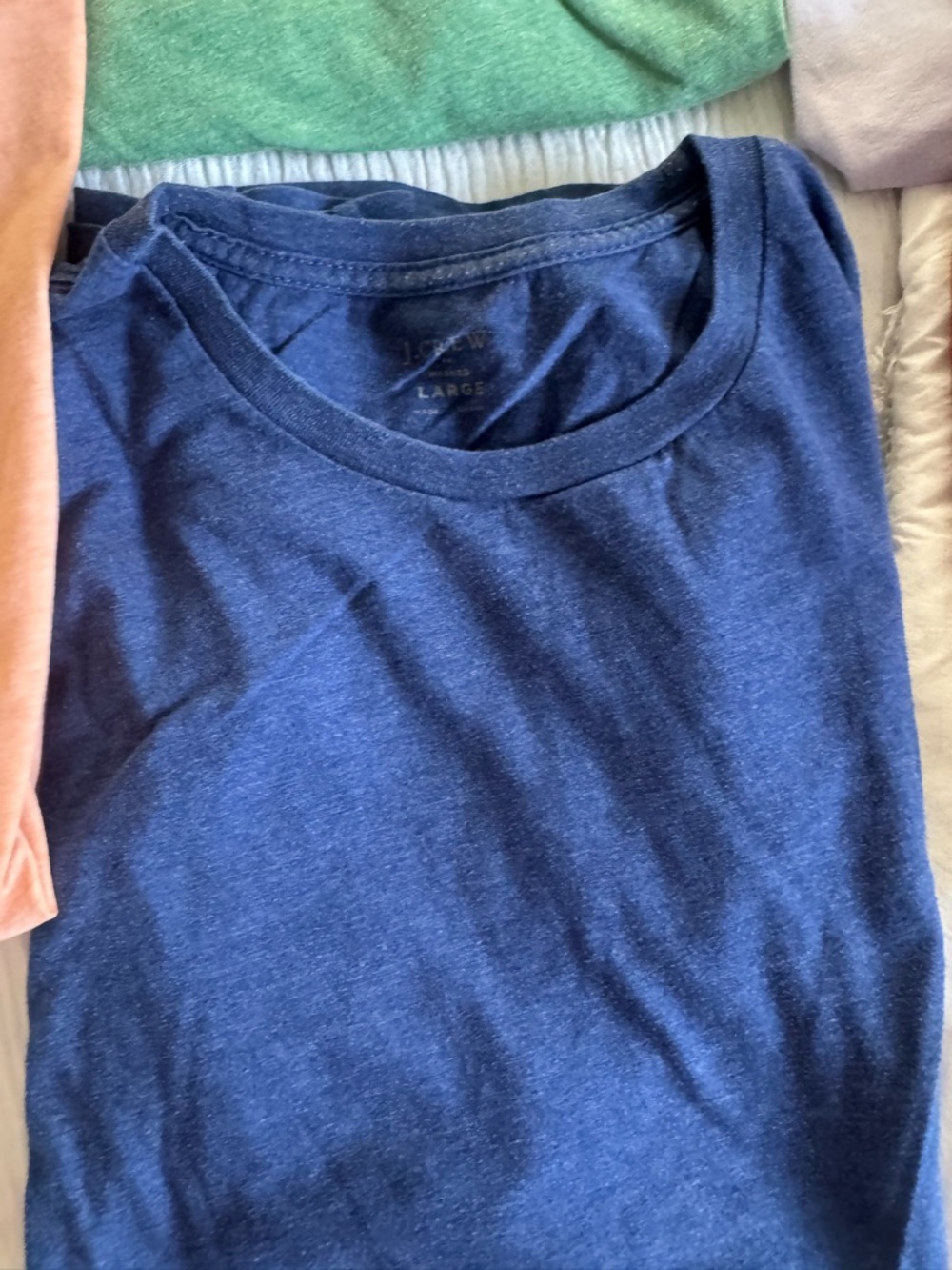 Men’s Lot of 5 Colorful Tshirts JCrew and H&M size large summer shirts - Picture 3 of 5